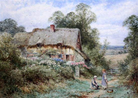 Henry Sylvester Stannard (1870-1951) The Little Blackberriers, Bedfordshire and companion 14 x 20in.